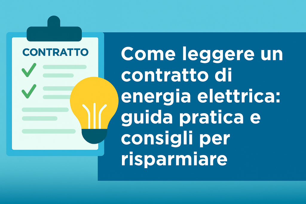 come leggere correttamente un contratto di fornitura luce 2
